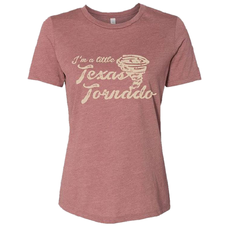 Mauve Texas Tornado Tee (Ladies)