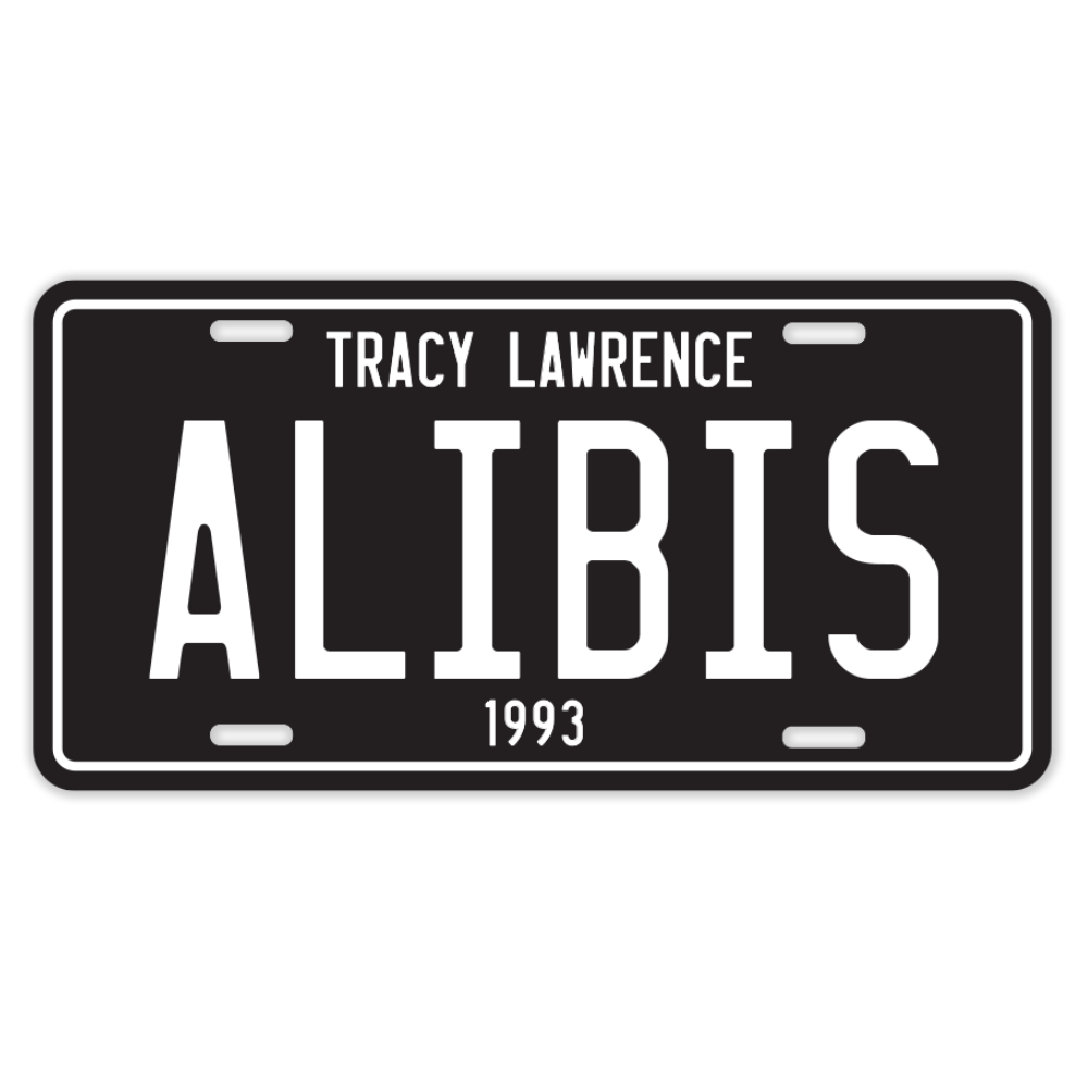 Alibis License Plate