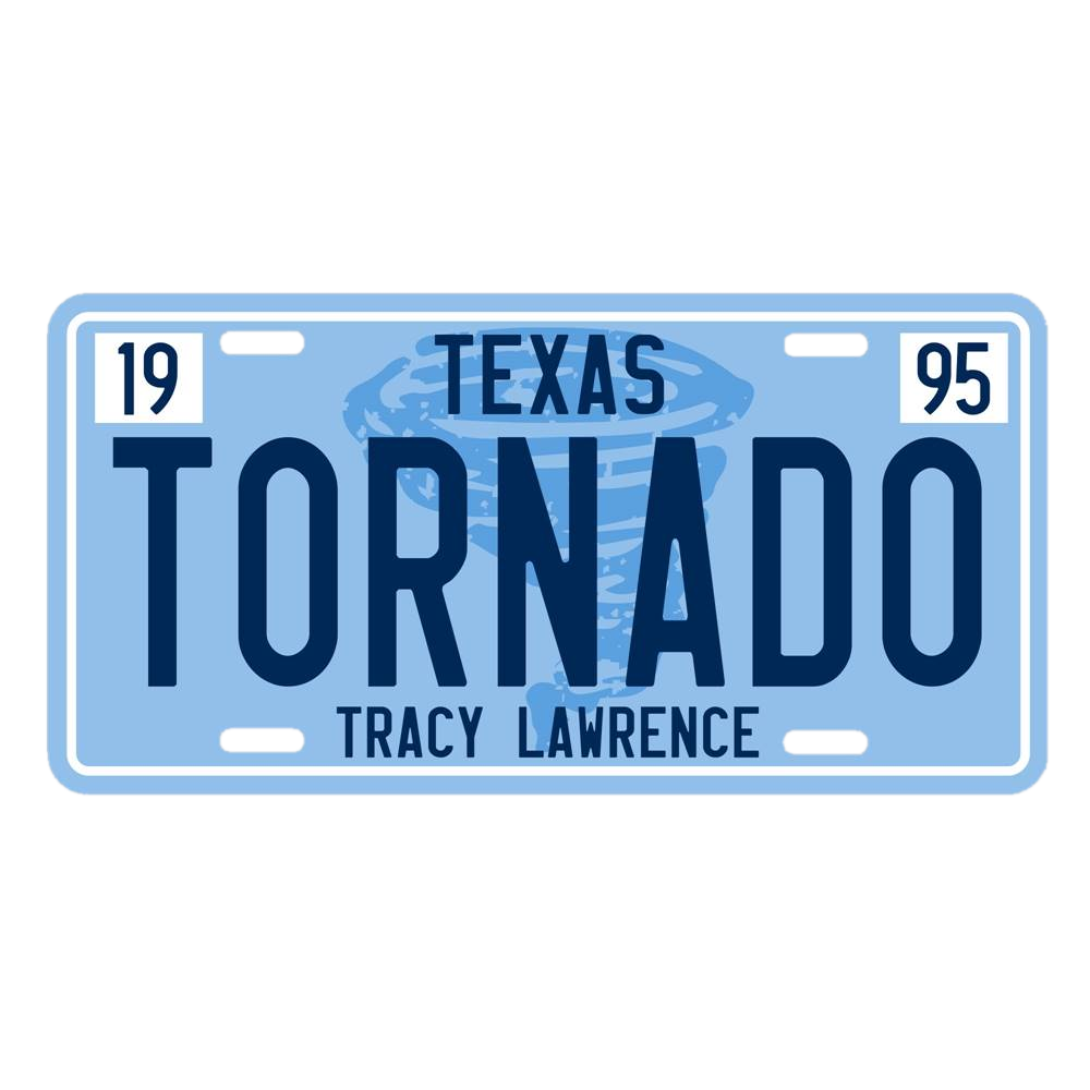 Texas Tornado License Plate