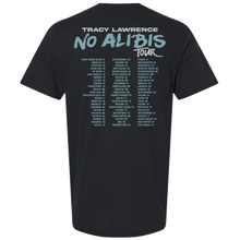 Load image into Gallery viewer, Black No Alibis Tour Tee
