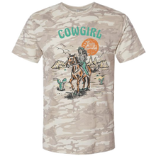 Load image into Gallery viewer, Natural Camo Cowgirl tee
