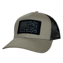 Load image into Gallery viewer, Tan and Black Pledge of Allegiance Ballcap
