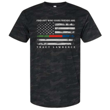 Load image into Gallery viewer, Tracy Lawrence Black Camo Flag Tour Tee
